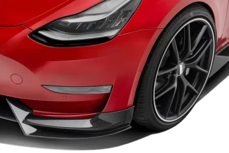 (image for) ADRO Tesla Model 3 Premium Prepreg Carbon Fiber V1 FrontLip 2017 - 2023