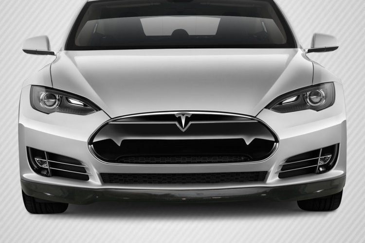 (image for) Carbon Creations Tesla Model S Utech Carbon Fiber Front Lip 2012 - 2016.5 - Click Image to Close