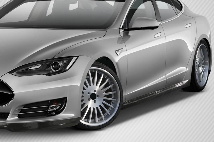 (image for) Carbon Creations Tesla Model S Carbon Fiber Utech Side Skirts 2012 - 2023