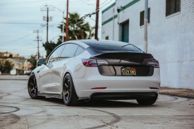 (image for) SEIBON Tesla Model 3 Carbon Fiber Rear Diffuser 2017 - 2023