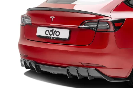 (image for) ADRO Tesla Model 3 Premium Prepreg Carbon Fiber V1 Rear Diffuser 2017 - 2023