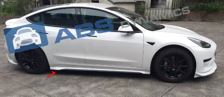 (image for) ABS Dynamics Tesla Model 3 ART style ABS Plastic Side Skirts 2017 – 2023