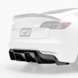 (image for) Vorsteiner Tesla Model 3 CARBON FIBER TRACK EDITION DIFFUSER 2017 – 2023